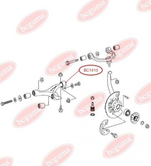 Сайлентблок переднього важеля задній, посилений