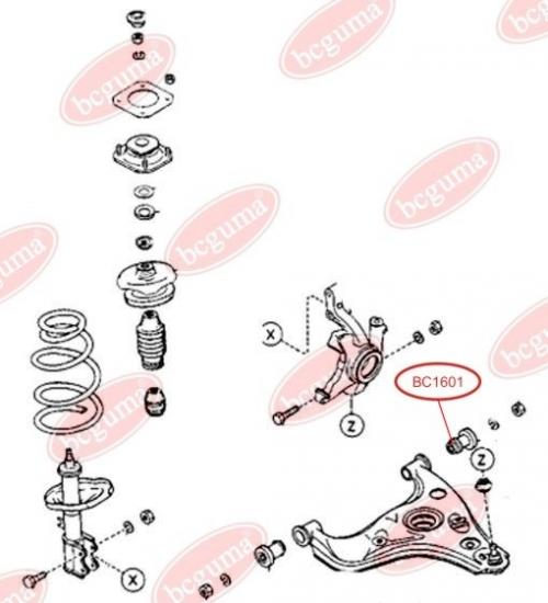 Сайлентблок переднього важеля передній