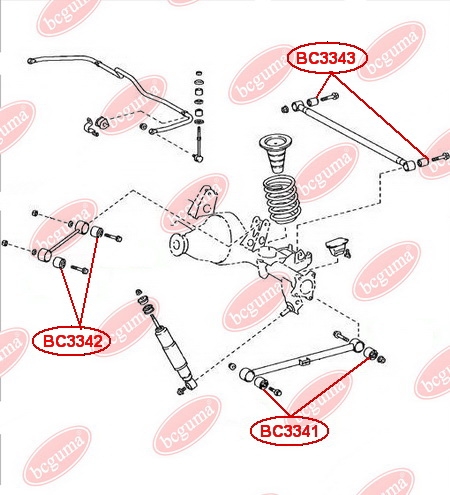 Сайлентблок заднього поперечного важеля