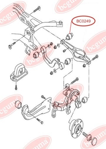 Сайлентблок заднього поперечного нижнього важеля внутрішній